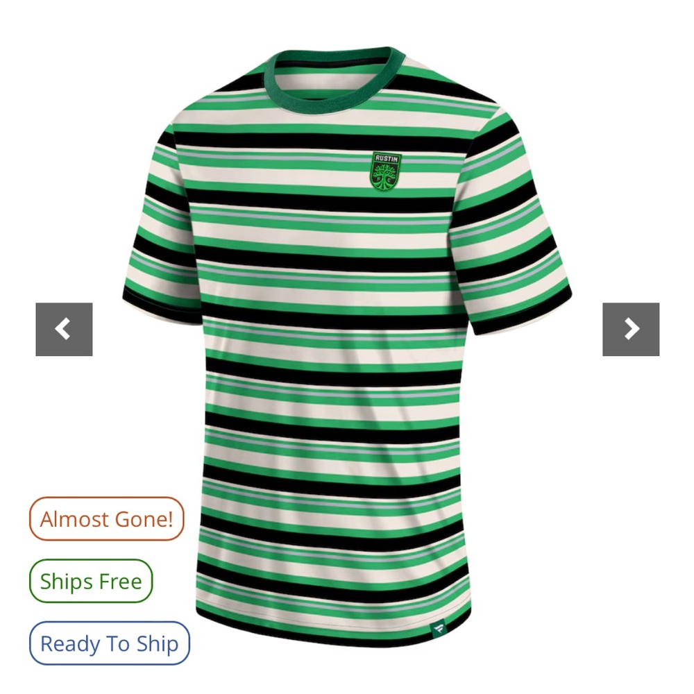 Austin FC Striped Fanatics T